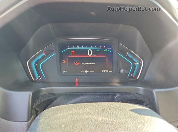 5FNRL6H77KB137105 2019 HONDA ODYSSEY Gray Instrument cluster view