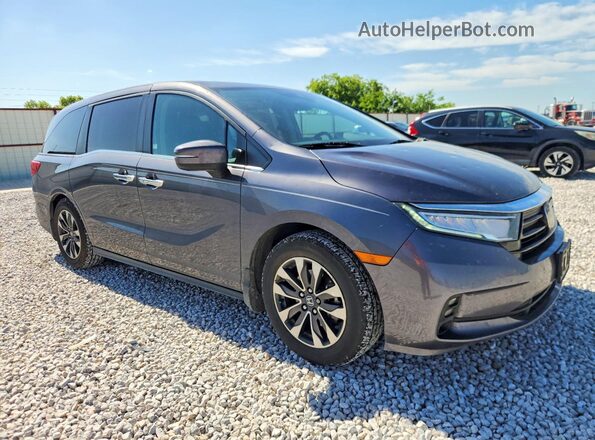 5FNRL6H77MB025570 2021 HONDA ODYSSEY Gray Առջևի աջ