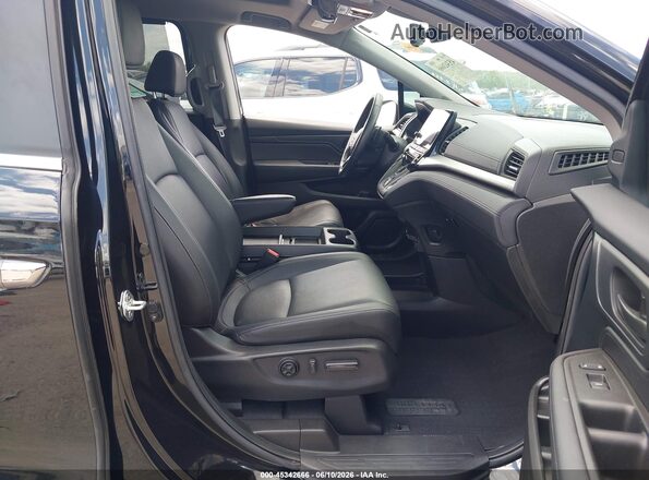 5FNRL6H77NB044203 2022 HONDA ODYSSEY Black Widok wnętrza z przodu