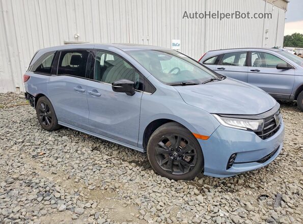 5FNRL6H77RB065445 2024 HONDA ODYSSEY Синий Передняя правая четверть
