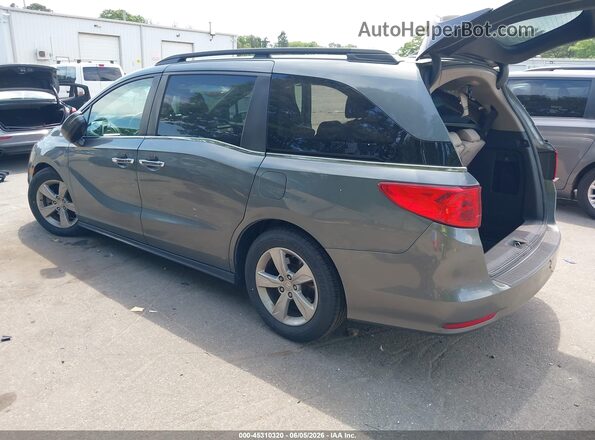 5FNRL6H78JB006683 2018 HONDA ODYSSEY Gray Trasero izquierdo