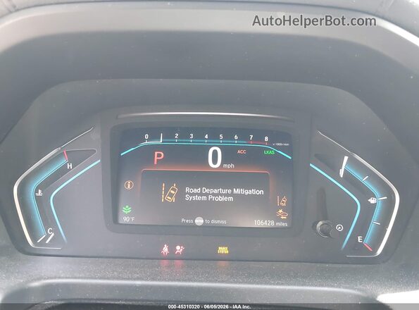5FNRL6H78JB006683 2018 HONDA ODYSSEY Gray Vista de los asientos traseros