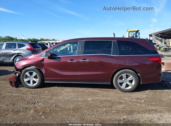 5FNRL6H78JB013701 2018 HONDA ODYSSEY Maroon Widok wnętrza 360 stopni
