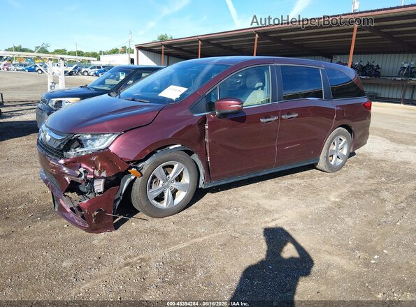 5FNRL6H78JB013701 2018 HONDA ODYSSEY Maroon Przód lewy