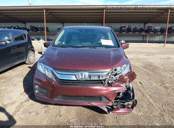 5FNRL6H78JB013701 2018 HONDA ODYSSEY Maroon Widok zestawu wskaźników