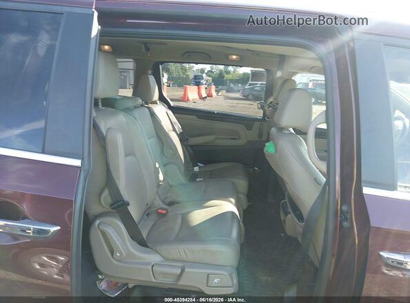 5FNRL6H78JB013701 2018 HONDA ODYSSEY Maroon Widok naklejki z numerem VIN