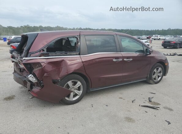 5FNRL6H78JB072151 2018 HONDA ODYSSEY Maroon Задня права чверть