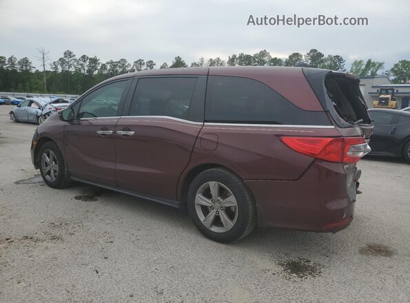 5FNRL6H78JB072151 2018 HONDA ODYSSEY Maroon Задня ліва чверть