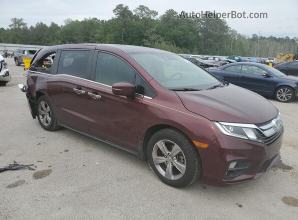 5FNRL6H78JB072151 2018 HONDA ODYSSEY Maroon Передня права чверть