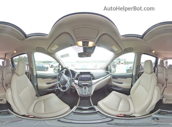 5FNRL6H78JB072151 2018 HONDA ODYSSEY Maroon Панорамний вид салону 360°