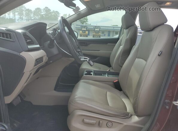 5FNRL6H78JB072151 2018 HONDA ODYSSEY Maroon Вид салону спереду