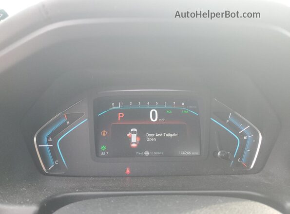 5FNRL6H78JB072151 2018 HONDA ODYSSEY Maroon Вид щитка приладів