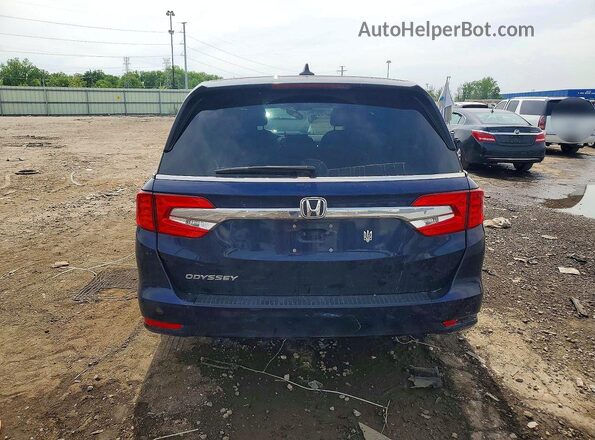 5FNRL6H78JB100675 2018 HONDA ODYSSEY Blue უკანა ხედი