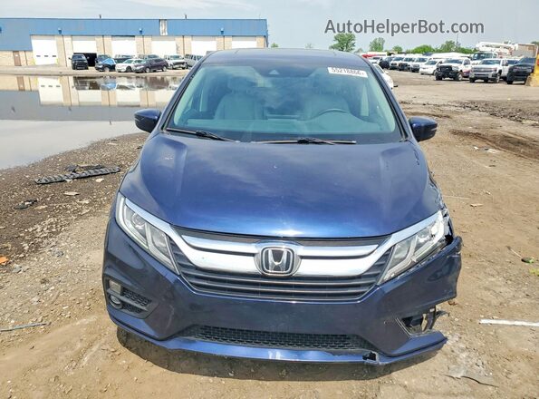 5FNRL6H78JB100675 2018 HONDA ODYSSEY Blue წინა ხედი