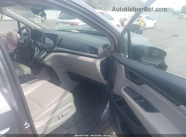 5FNRL6H78KB017667 2019 HONDA ODYSSEY Gray Front interior view