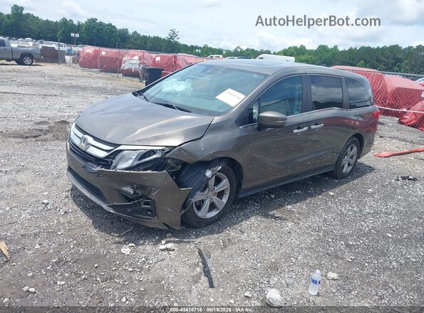 5FNRL6H78KB040799 2019 HONDA ODYSSEY Brown წინა მარცხენა ხედი სამი მეოთხედიდან