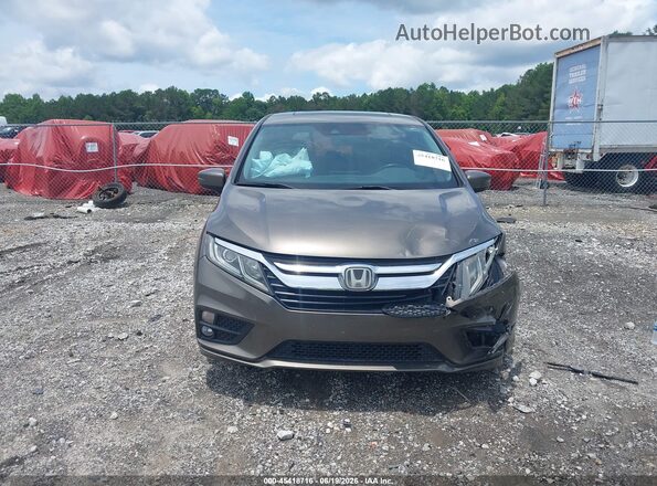 5FNRL6H78KB040799 2019 HONDA ODYSSEY Brown ხელსაწყოთა პანელის ხედი