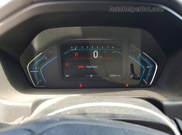 5FNRL6H78KB065928 2019 HONDA ODYSSEY Gray Vista del cuadro de instrumentos