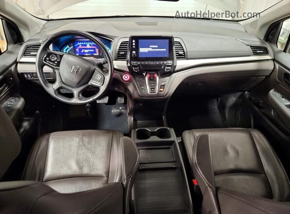 5FNRL6H78KB138506 2019 HONDA ODYSSEY Gray წინა პანელის ხედი