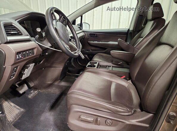 5FNRL6H78KB138506 2019 HONDA ODYSSEY Gray წინა სალონის ხედი