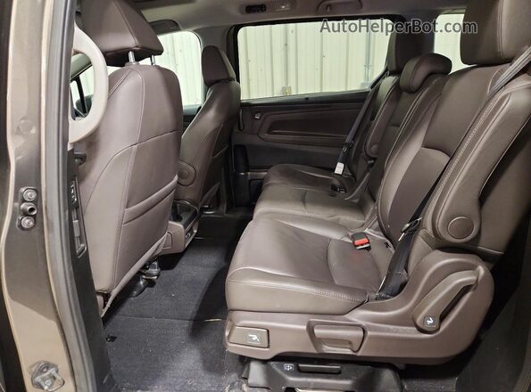 5FNRL6H78KB138506 2019 HONDA ODYSSEY Gray უკანა სალონის ხედი