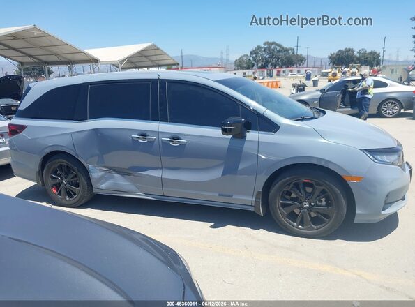 5FNRL6H78RB043390 2024 HONDA ODYSSEY Серый Вид задней части салона