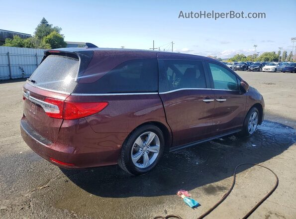 5FNRL6H79JB013657 2018 HONDA ODYSSEY Maroon უკანა მარჯვენა