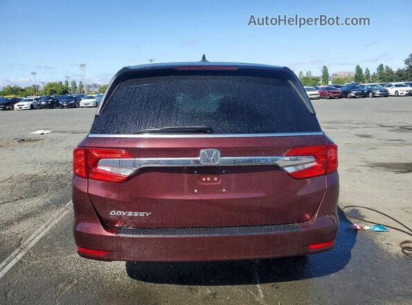 5FNRL6H79JB013657 2018 HONDA ODYSSEY Maroon უკანა ხედი