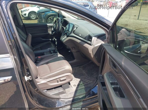 5FNRL6H79JB039451 2018 HONDA ODYSSEY Black Widok wnętrza z przodu