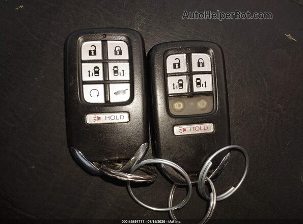 5FNRL6H79JB039451 2018 HONDA ODYSSEY Black Widok deski rozdzielczej