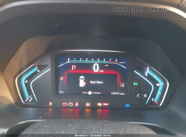 5FNRL6H79JB039451 2018 HONDA ODYSSEY Black Widok tylnych siedzeń