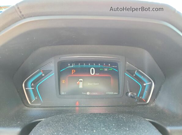 5FNRL6H79JB060445 2018 HONDA ODYSSEY White Instrument cluster view