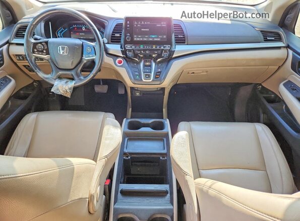 5FNRL6H79JB060445 2018 HONDA ODYSSEY White Dashboard view
