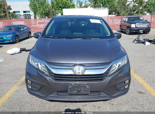 5FNRL6H79JB079304 2018 HONDA ODYSSEY Gray Սալոնի հետևի տեսք