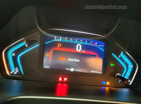 5FNRL6H79JB084423 2018 HONDA ODYSSEY White Вид щитка приладів