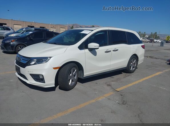 5FNRL6H79KB005835 2019 HONDA ODYSSEY White Vista tres cuartos delantera izquierda