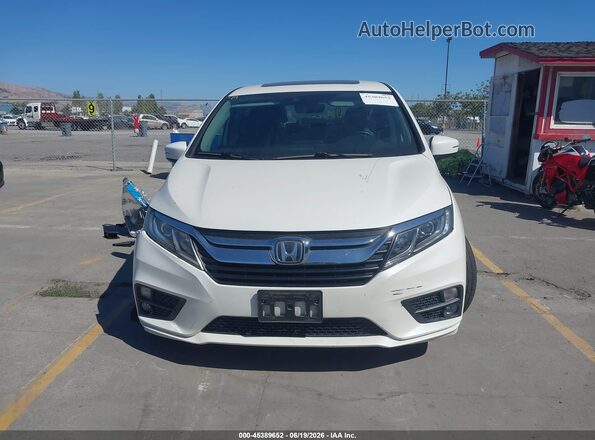 5FNRL6H79KB005835 2019 HONDA ODYSSEY White Vista del cuadro de instrumentos