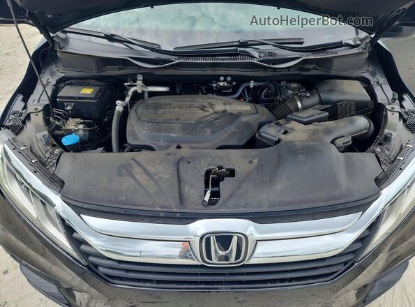5FNRL6H79KB013675 2019 HONDA ODYSSEY Black Engine compartment view