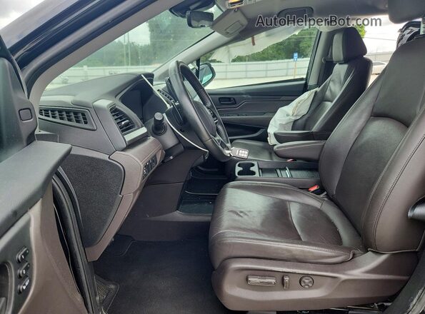 5FNRL6H79KB013675 2019 HONDA ODYSSEY Black Front interior view