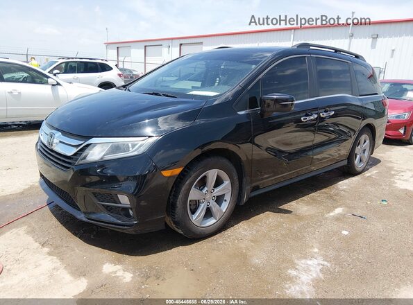 5FNRL6H79KB016429 2019 HONDA ODYSSEY Black Առջևի ձախ երեք քառորդ տեսարան