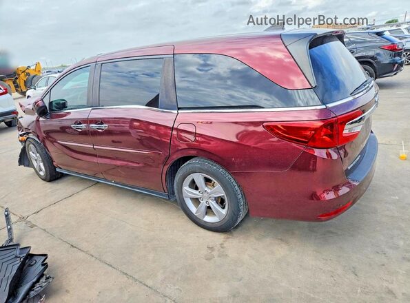 5FNRL6H79KB125330 2019 HONDA ODYSSEY Maroon Rear left