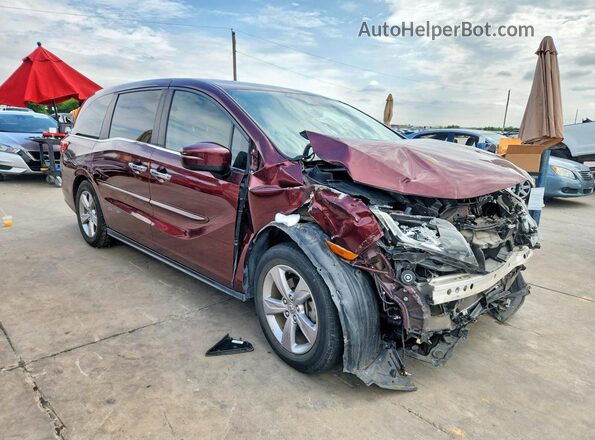 5FNRL6H79KB125330 2019 HONDA ODYSSEY Maroon Front right