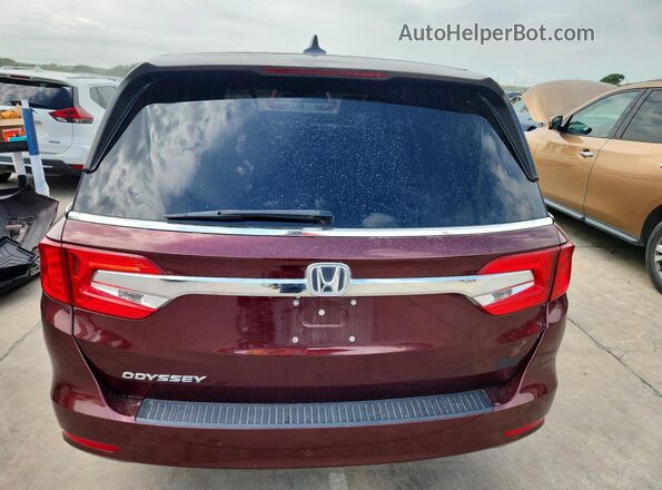 5FNRL6H79KB125330 2019 HONDA ODYSSEY Maroon Rear view