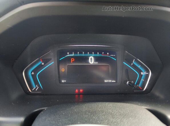 5FNRL6H79KB125330 2019 HONDA ODYSSEY Maroon Instrument cluster view