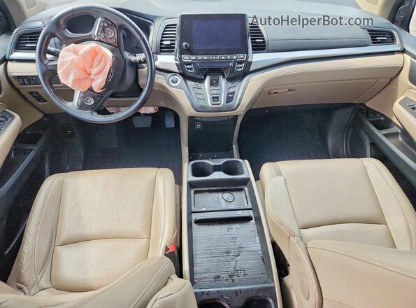 5FNRL6H79KB125330 2019 HONDA ODYSSEY Maroon Dashboard view
