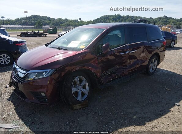 5FNRL6H79LB064417 2020 HONDA ODYSSEY Red Առջևի ձախ երեք քառորդ տեսարան