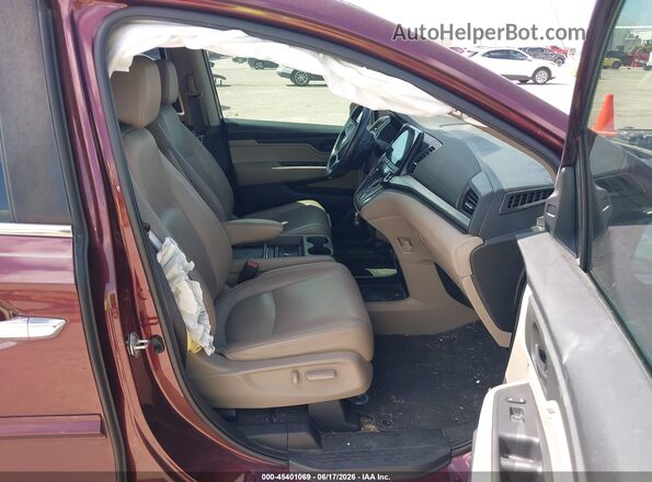 5FNRL6H79LB071089 2020 HONDA ODYSSEY Red Front interior view