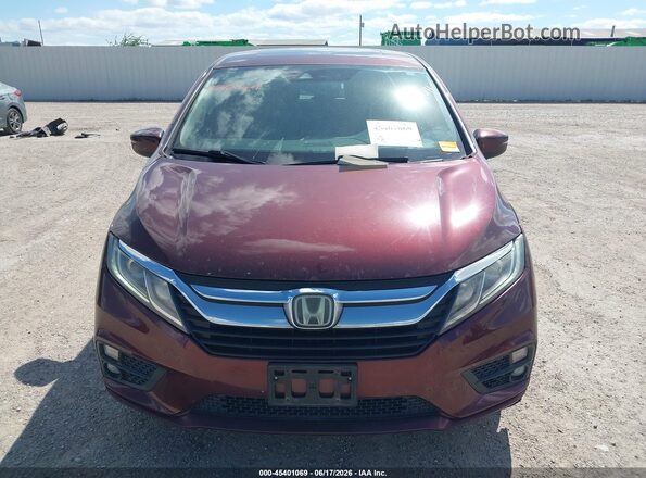 5FNRL6H79LB071089 2020 HONDA ODYSSEY Red Instrument cluster view
