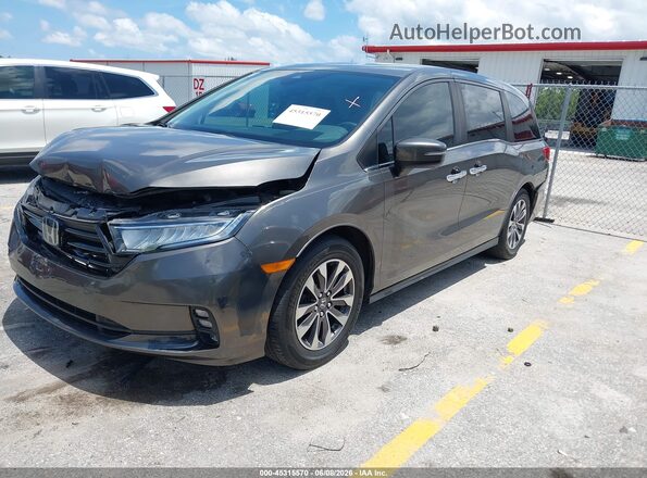 5FNRL6H79MB011962 2021 HONDA ODYSSEY Gray 