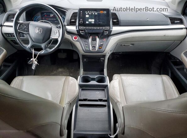 5FNRL6H79NB040279 2022 HONDA ODYSSEY Blue Dashboard view